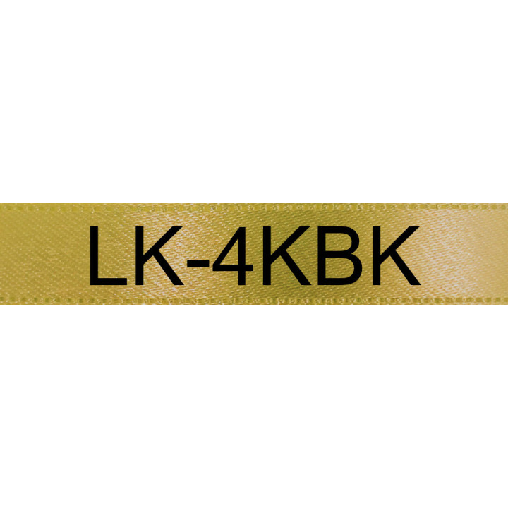 Epson Ruban satin pour étiqueteuse LK-4KBK Noir/Or 12 mm (5 m)