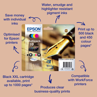 Epson Pen and crossword Singlepack Magenta 16XL DURABrite Ultra