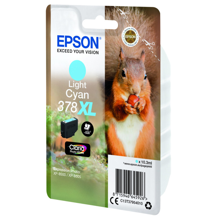 Epson Squirrel Encre cyan clair Claria Photo HD Écureuil 378XL