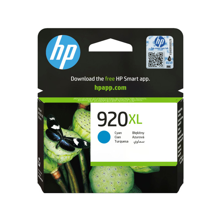 HP 920XL cartouche d'encre cyan grande capacité authentique