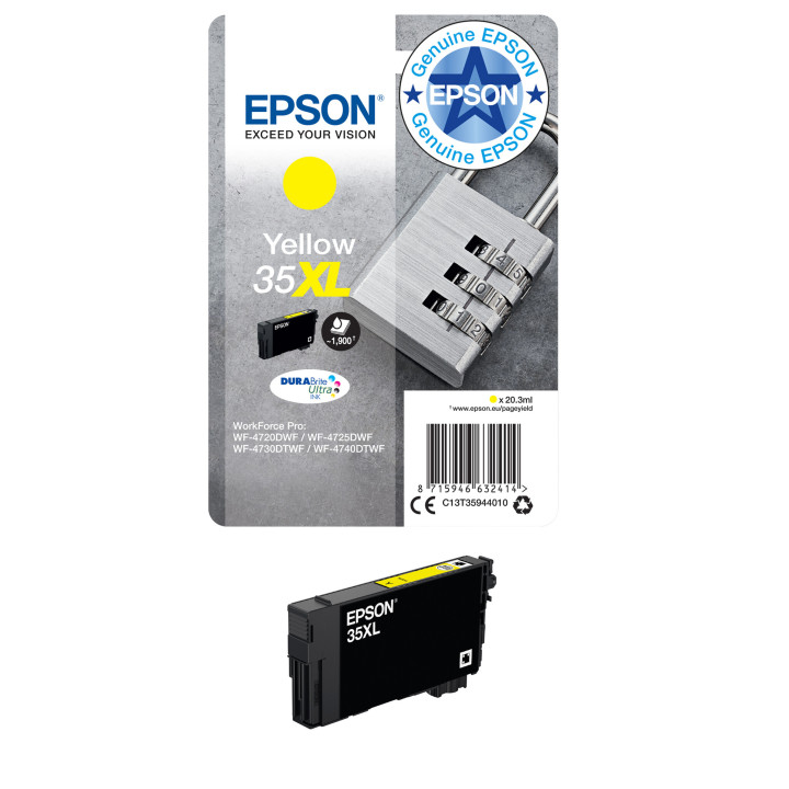 Epson Padlock Encre jaune DURABrite Ultra Cadenas 35XL