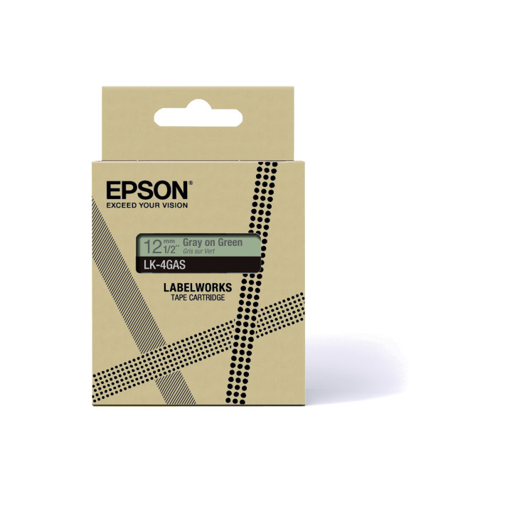 Epson LK-4GAS Gris, Vert clair