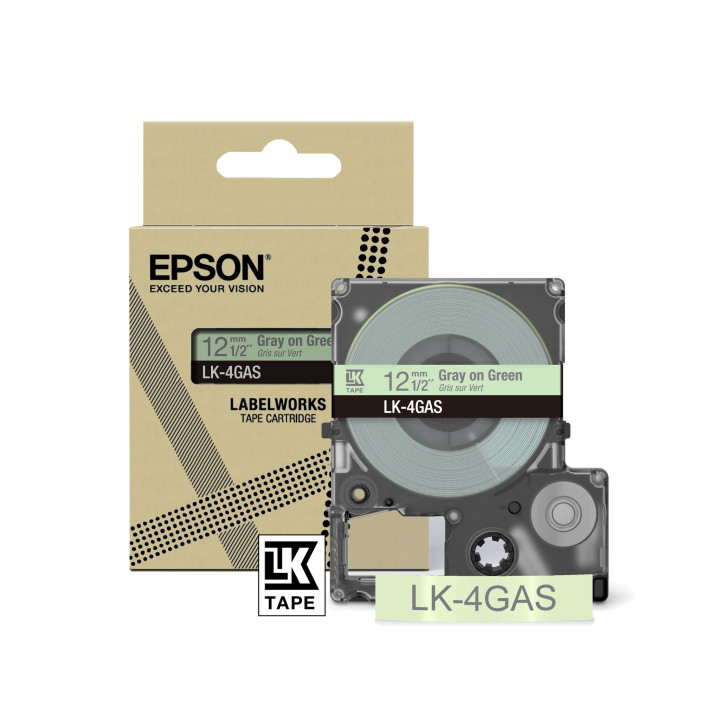 Epson LK-4GAS Gris, Vert clair