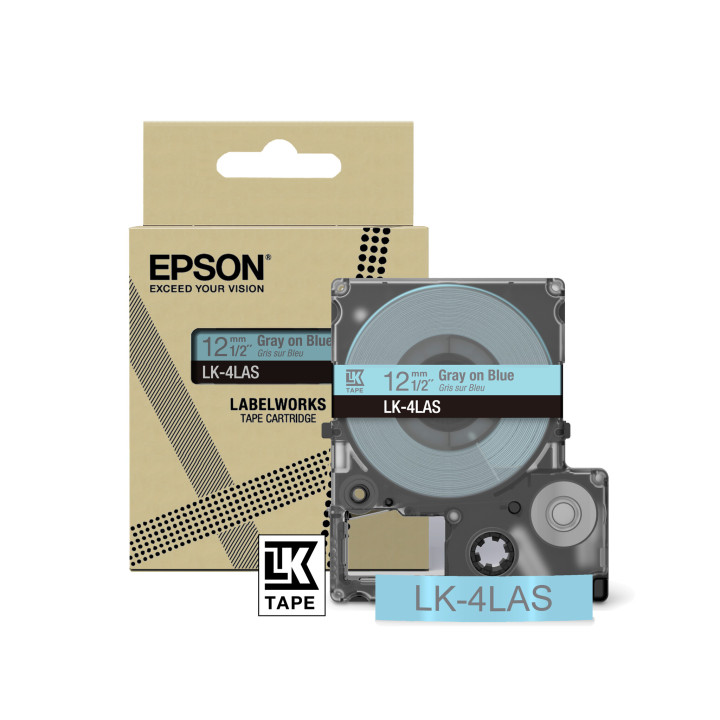 Epson LK-4LAS Gris, Bleu clair