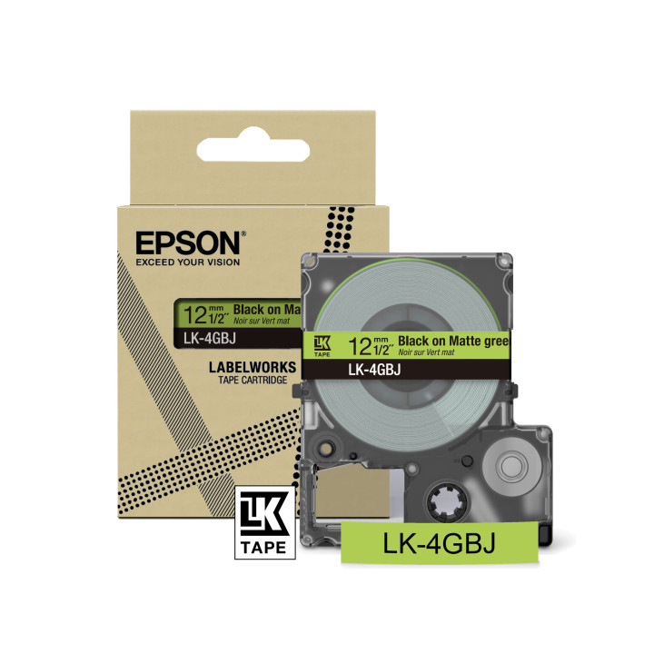 Epson LK-4GBJ Noir, Vert