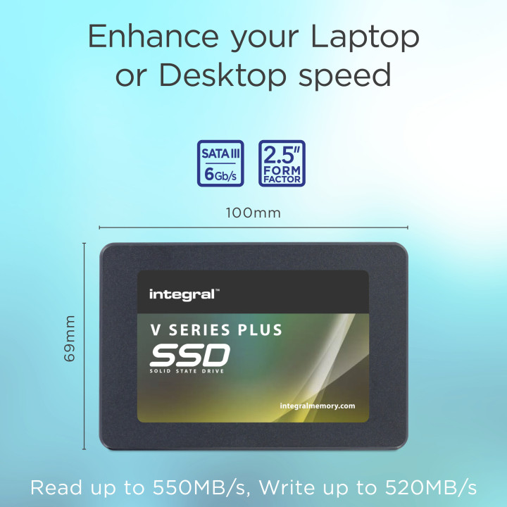 Integral INSSD1TS625V2P disque SSD 1 To 2.5" Série ATA III TLC