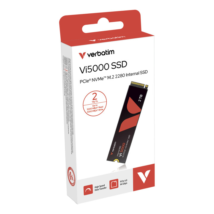 Verbatim Vi5000 2 To M.2 PCI Express 4.0 NVMe 3D NAND