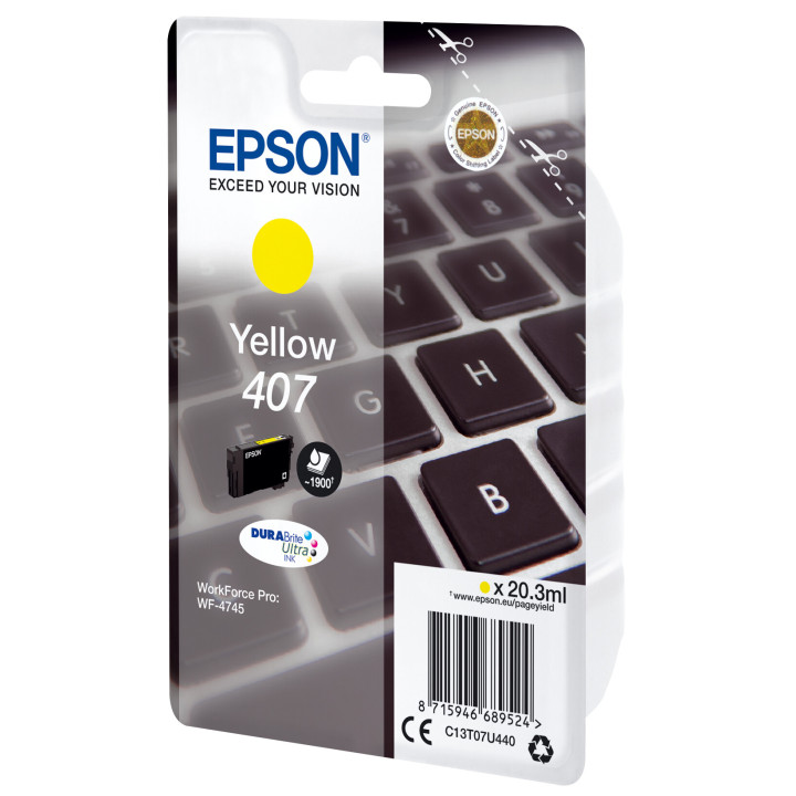 Epson WF-4745 cartouche d'encre 1 pièce(s) Original Rendement élevé (XL) Jaune