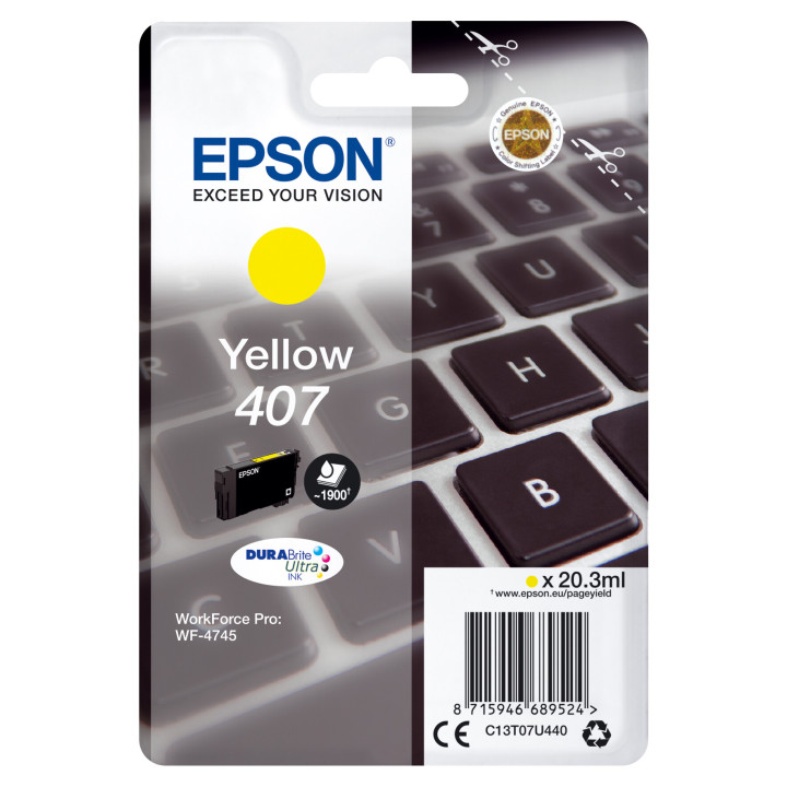 Epson WF-4745 cartouche d'encre 1 pièce(s) Original Rendement élevé (XL) Jaune
