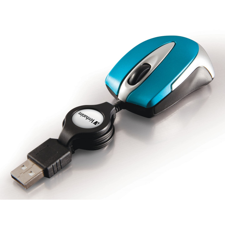 Verbatim Go Mini souris Bureau Ambidextre USB Type-A Optique 1000 DPI