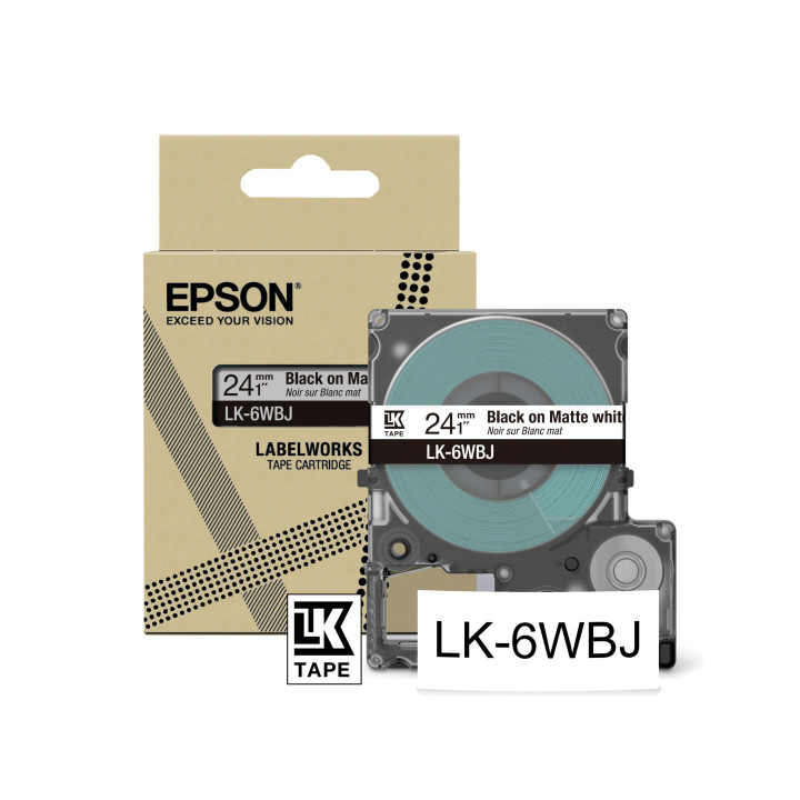 Epson LK-6WBJ Noir, Blanc