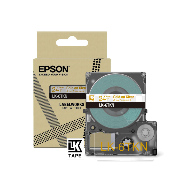 Epson LK-6TKN Or, Transparent