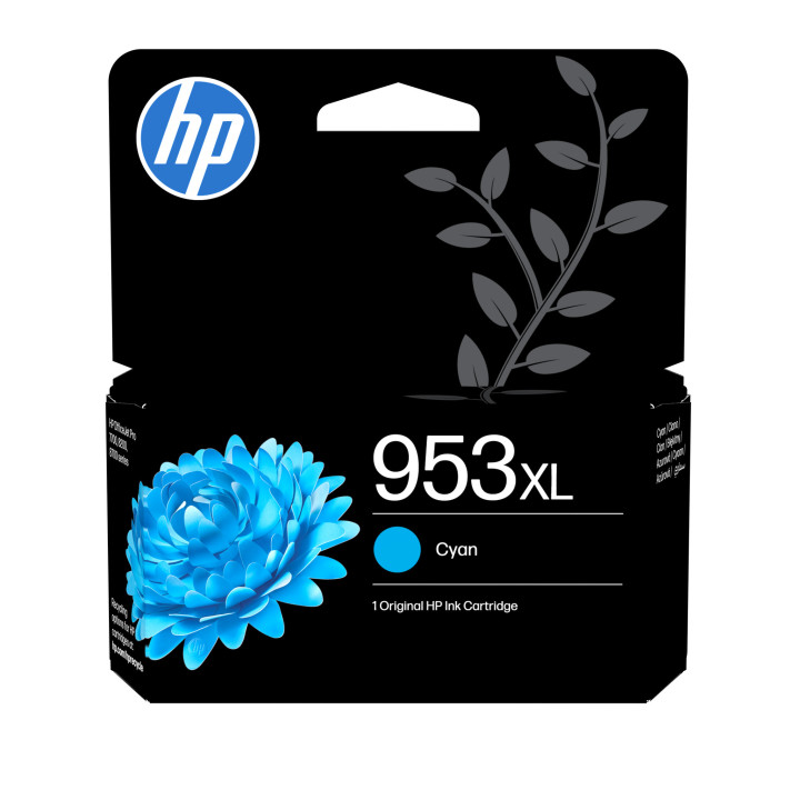 HP 953XL Cartouche d’encre cyan grande capacité authentique