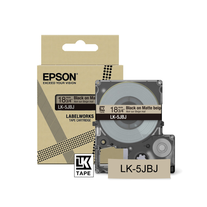 Epson LK-5JBJ Beige, Noir