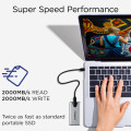 Integral SlimXpress Pro INSSD1TPORT3.2SLIMXS lecteur à circuits intégrés externe 1 To USB 3.2 Gen 2x2