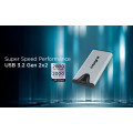 Integral SlimXpress Pro INSSD1TPORT3.2SLIMXS lecteur à circuits intégrés externe 1 To USB 3.2 Gen 2x2