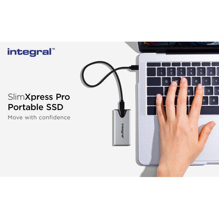 Integral SlimXpress Pro INSSD1TPORT3.2SLIMXS lecteur à circuits intégrés externe 1 To USB 3.2 Gen 2x2