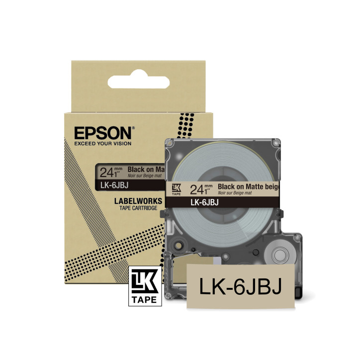 Epson LK-6JBJ Beige, Noir