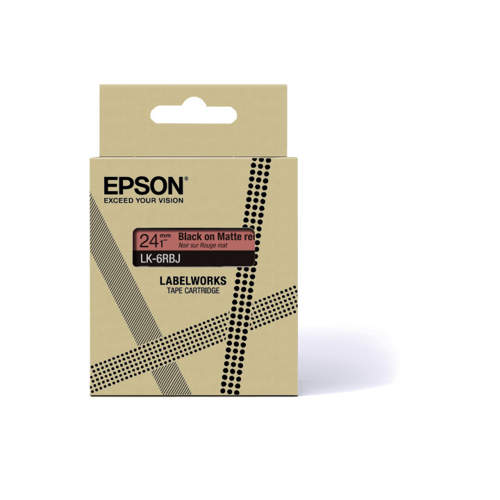 Epson C53S672073 ruban d'étiquette Noir sur jaune