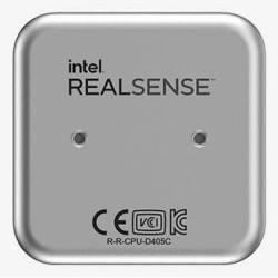 Intel RealSense Depth Camera D405 Appareil photo Noir, Argent