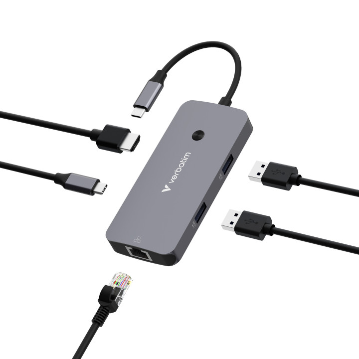 Verbatim CMH-05 USB Type-C 5000 Mbit/s Argent