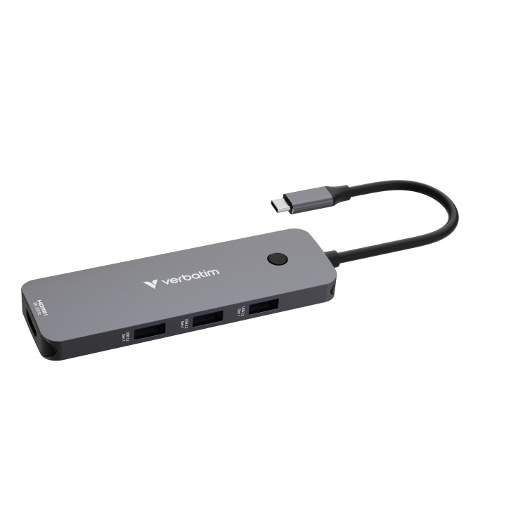 Verbatim CMH-08 USB Type-C 5000 Mbit/s Argent