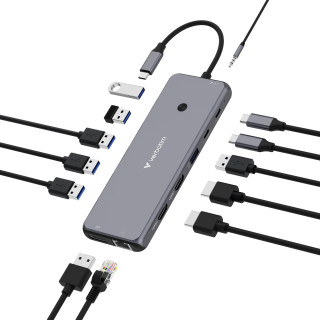 Verbatim CMH-13 USB Type-C 10000 Mbit/s Argent