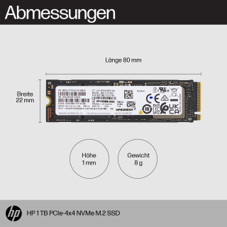 HP SSD PCIe4x4 NVMe M.2 1 To