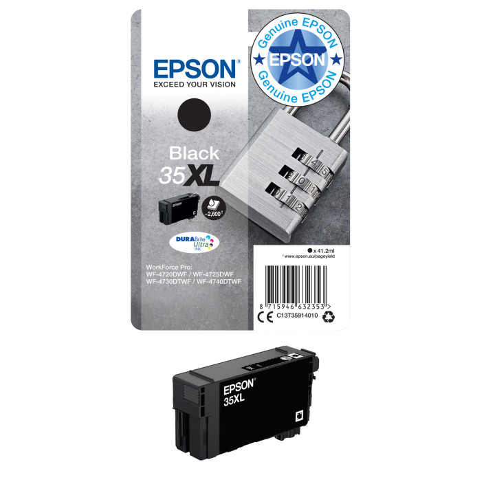 Epson Padlock Encre noire DURABrite Ultra Cadenas 35XL