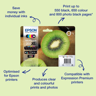 Epson Multipack 5-colours 202 Claria Premium Ink EasyMail