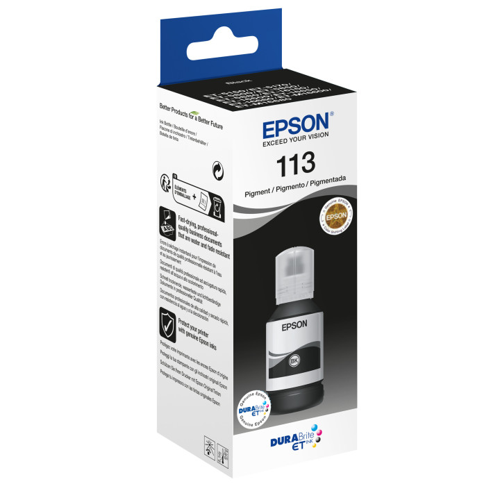 Epson 113 EcoTank Pigment Black ink bottle