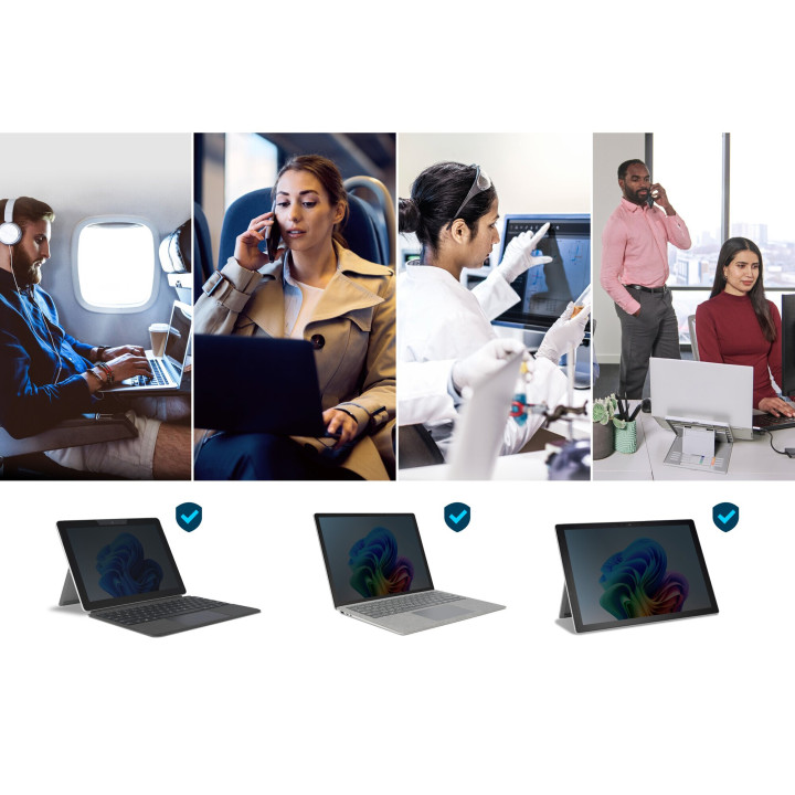 Kensington Filtre de confidentialité amovible à 2 directions pour Microsoft Surface Go
