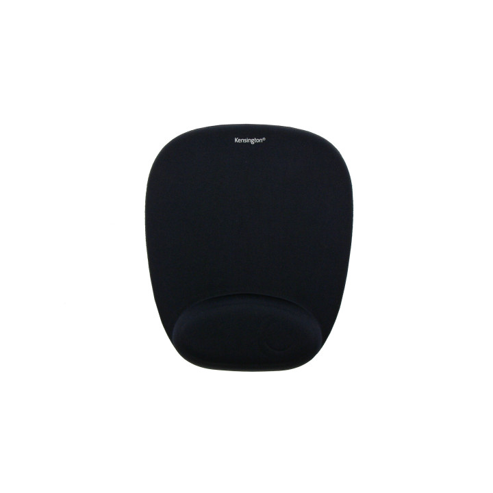 Kensington Tapis de souris noir en mousse, repose-poignets intégré