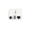 StarTech.com Serveur d'impression USB 2.0 sans fil N avec port Ethernet 10/100 Mb/s - 802.11 b/g/n