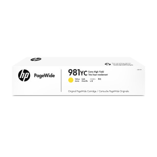 HP 981YC Extra High Yield Yellow Original PageWide Cartridge 16000pages Jaune cartouche d'encre