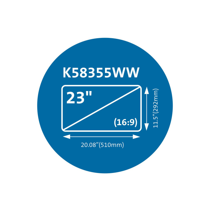Kensington Filtre de confidentialité magnétique MagPro pour moniteurs 23" (16:9)