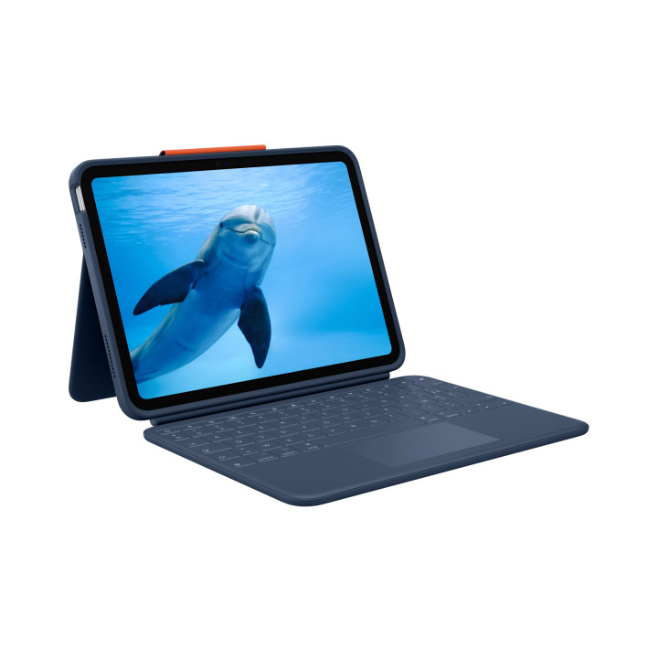 Logitech Rugged Combo 4 Touch AZERTY Français Smart Connector Bleu