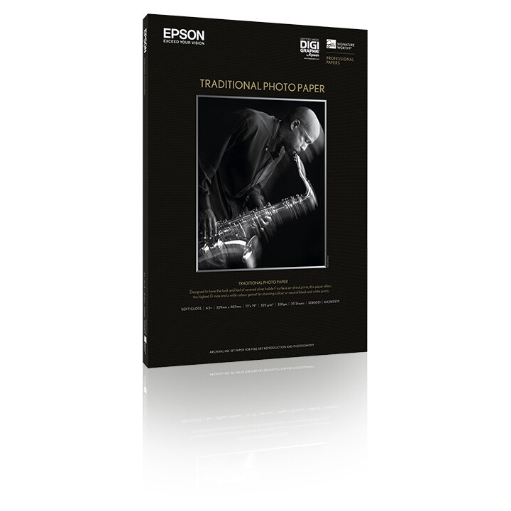 Epson Pap Photo Traditionnel 325g 25f. A4 (21x29,7cm)