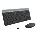 Logitech Slim MK470 clavier Souris incluse Universel RF sans fil AZERTY Français Graphite