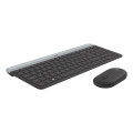 Logitech Slim MK470 clavier Souris incluse Universel RF sans fil AZERTY Français Graphite