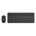 Logitech Slim MK470 clavier Souris incluse Universel RF sans fil AZERTY Français Graphite