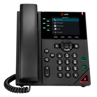 HP Poly Téléphone IP Poly VVX 350 à 6 lignes et compatible PoE