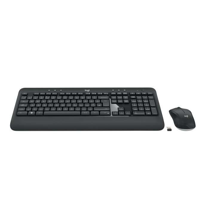 Logitech 920-008676 clavier Souris incluse Universel RF sans fil AZERTY Français Noir