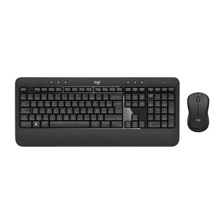 Logitech 920-008676 clavier Souris incluse Universel RF sans fil AZERTY Français Noir