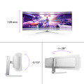 Philips Evnia 8000 49M2C8900L/00 écran plat de PC 124,2 cm (48.9") 5120 x 1440 pixels Dual QHD QD-OLED Blanc