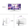 Philips 34M2C8600/00 écran plat de PC 86,4 cm (34") 3440 x 1440 pixels Wide Quad HD OLED Blanc