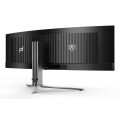 AOC Porsche PD49 écran plat de PC 124,5 cm (49") 5120 x 1440 pixels DQHD QD-OLED Noir, Argent