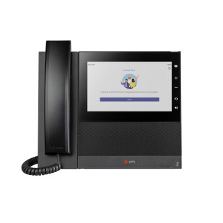 HP Poly Téléphone multimédia professionnel Poly CCX 600 pour Microsoft Teams et compatible PoE