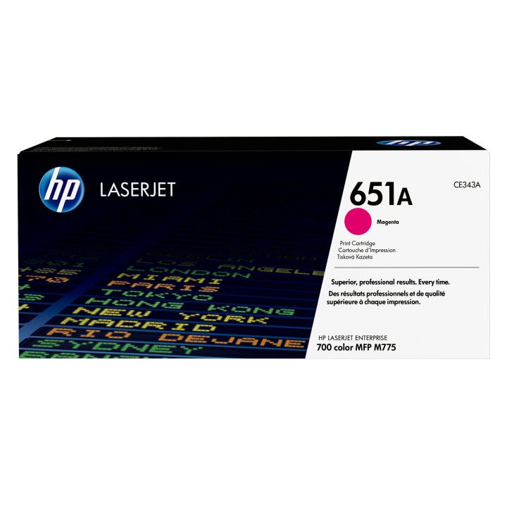 HP 651A toner LaserJet magenta authentique