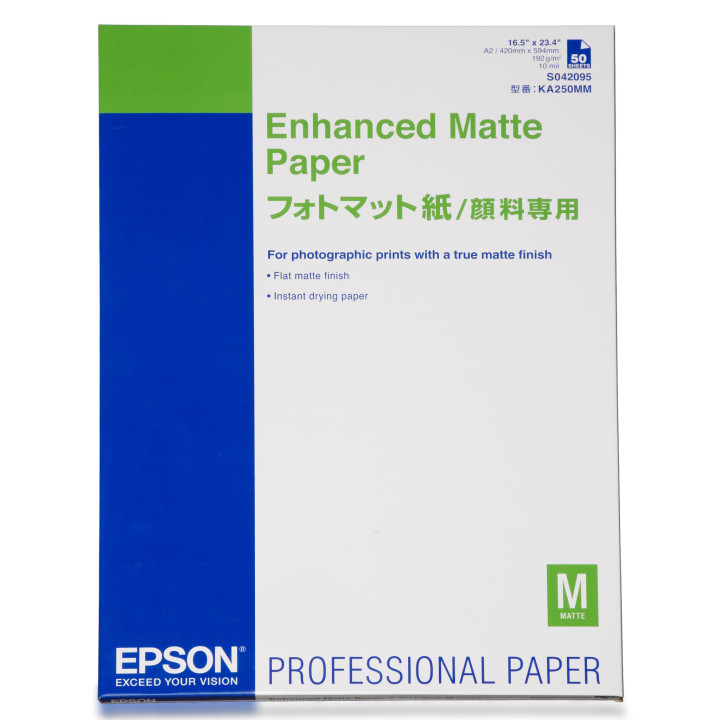 Epson Pap Mat Supérieur 189g 100f. A3+ (0,329x0,483m)
